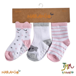 SET MEDIAS X 3 Estampadas Rosa