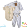 Conjunto Camperita y Pantalon + Body Melange  Gamisé