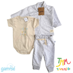 Conjunto Camperita y Pantalon + Body Melange  Gamisé