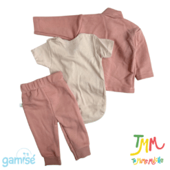Conjunto Camperita y Pantalon + Body Rosa Gamisé - Imagen 2
