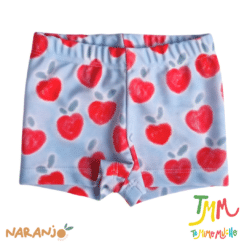 SHORT MALLA Proteccion UV Manzanitas NARANJO