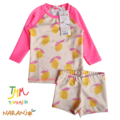 Conjunto malla proteccion uv  Limoncitos NARANJO - Imagen 2