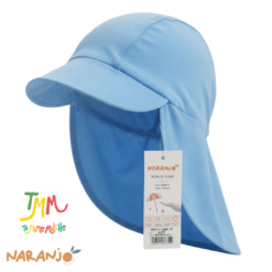 GORRO LEGIONARIO PROTECCION UV 50+ Celeste NARANJO