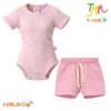 Conjunto Body + short Rosa Naranjo