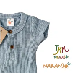 Body NARANJO wafle celeste - Imagen 3