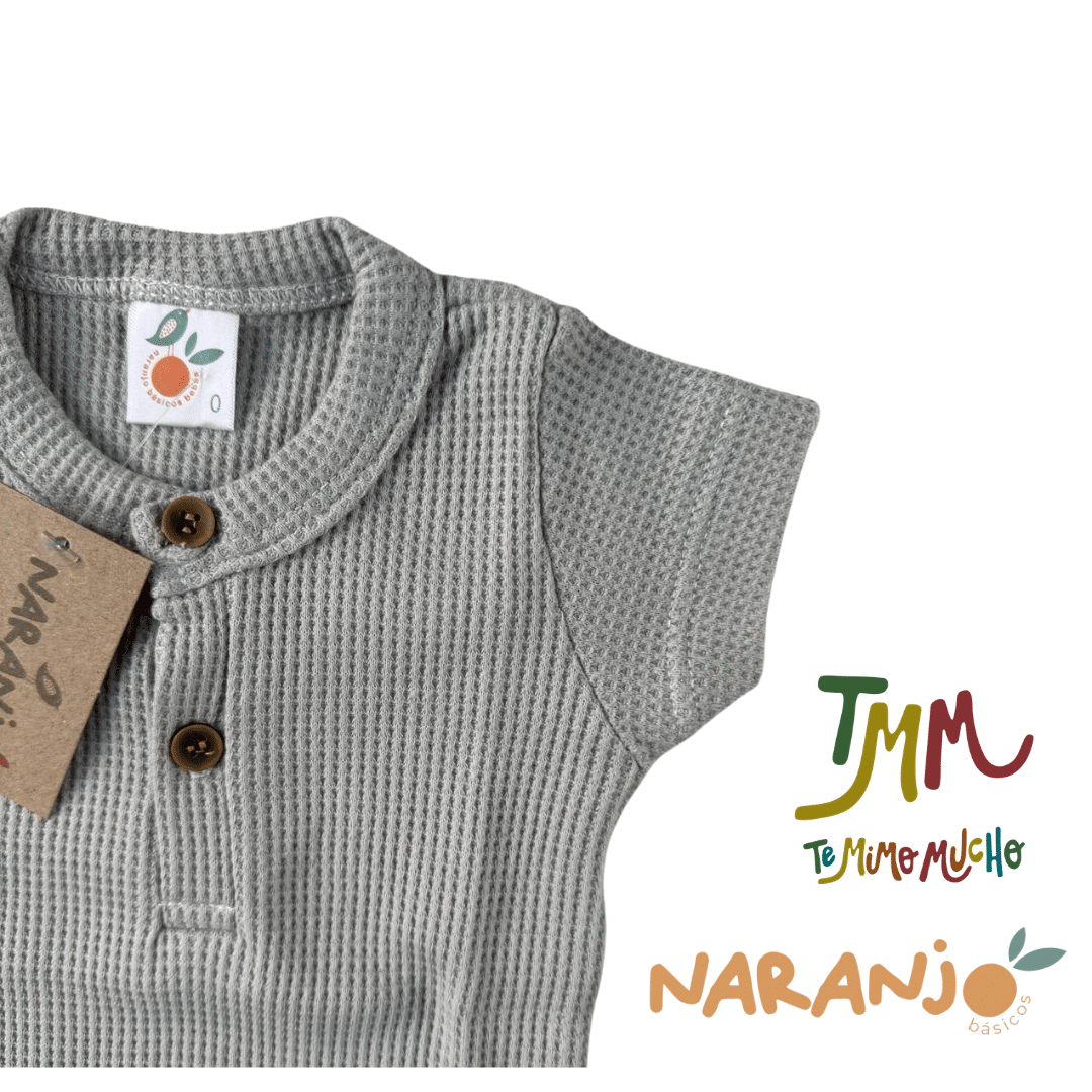 Body NARANJO wafle gris - Imagen 3