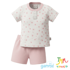 Conjunto Pijama Tortuguitas Remera + short Rosa Gamisé