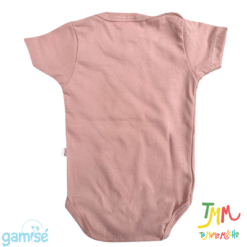 Body Manga Corta Liso GAMISE Rosa - Imagen 3