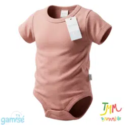 Body Manga Corta Liso GAMISE Rosa