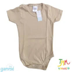 Body Manga Corta Liso GAMISE Beige - Imagen 2