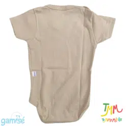 Body Manga Corta Liso GAMISE Beige - Imagen 3