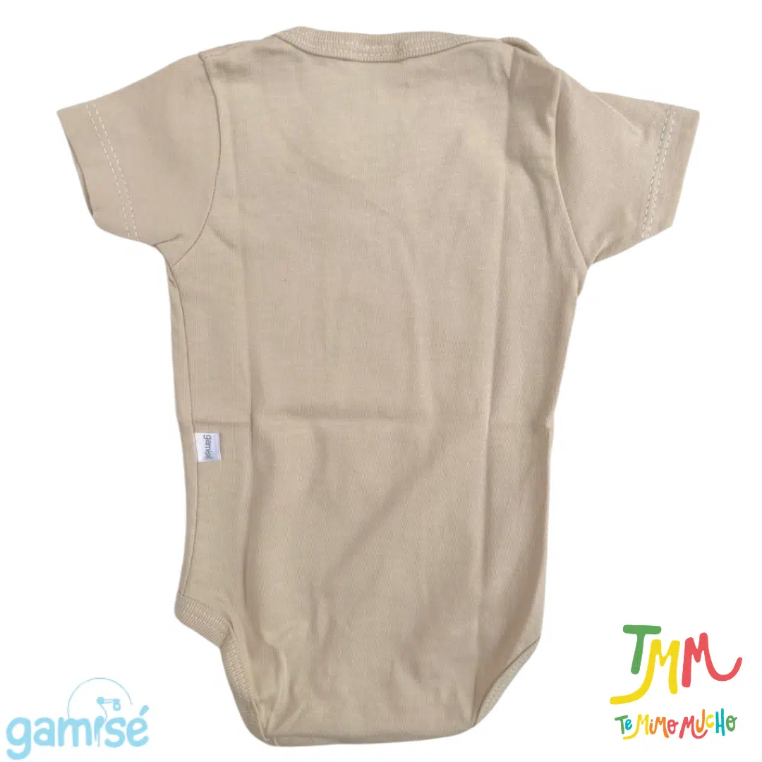 Body Manga Corta Liso GAMISE Beige - Imagen 3