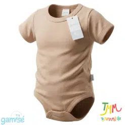 Body Manga Corta Liso GAMISE Beige