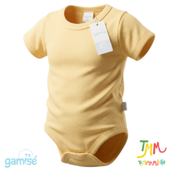 Body Manga Corta Liso GAMISE Amarillo