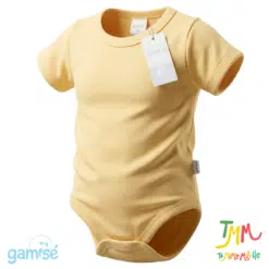 Body Manga Corta Liso GAMISE Amarillo