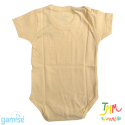 Body Manga Corta Liso GAMISE Amarillo - Imagen 3