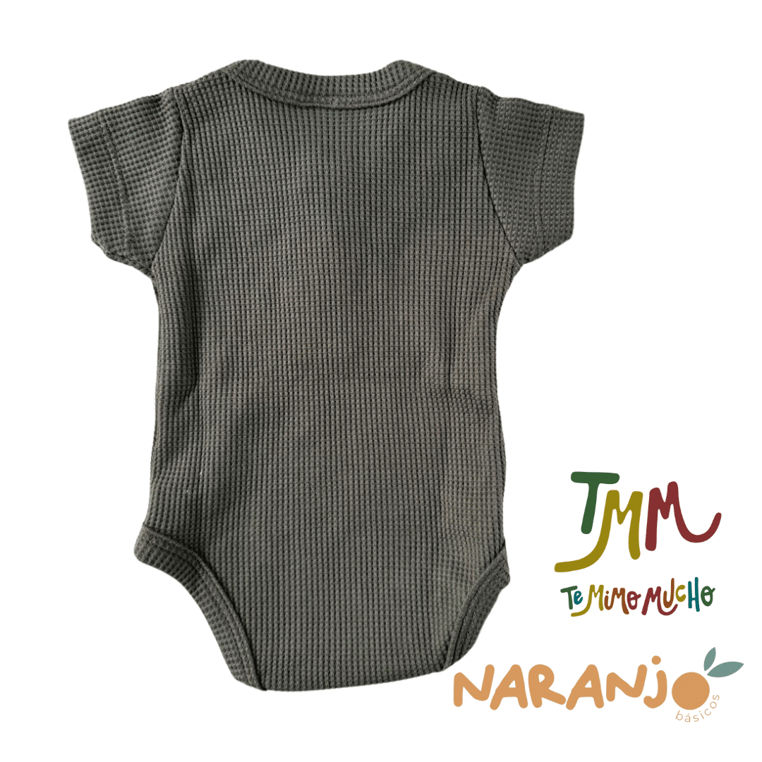 Body NARANJO wafle verde - Imagen 3