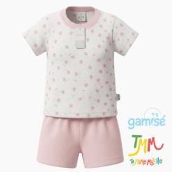 Conjunto Pijama Tortuguitas Remera + short Rosa Gamisé