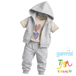 Conjunto Camperita chaleco y Pantalon + Remera manga corta - Melange - Gamisé