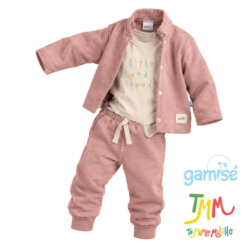 Conjunto Camperita y Pantalon + Body Rosa Gamisé