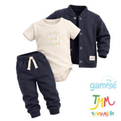 Conjunto Camperita y Pantalon + Body Negro  Gamisé
