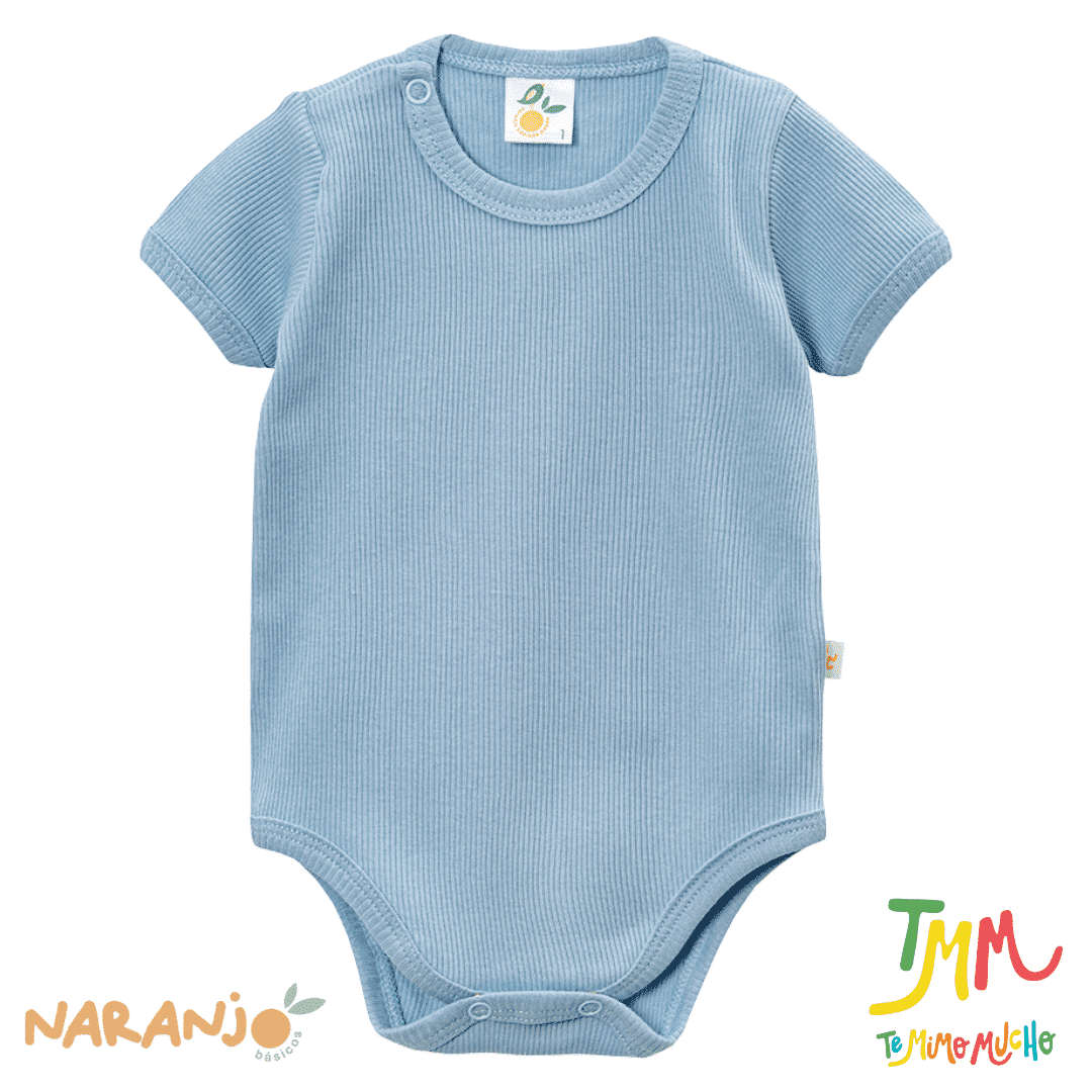 Conjunto Body + short Celeste Naranjo - Imagen 2
