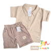Conjunto Camisa Camel  y Short  Rojo Lino  - Cheito
