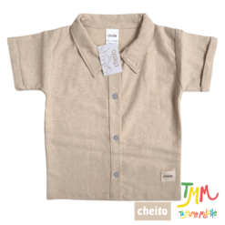 Conjunto Camisa Camel y Short Rojo Lino - Cheito - Imagen 5