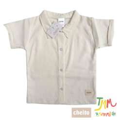 Conjunto Camisa Blanco y Short Verde Lino - Cheito - Imagen 3