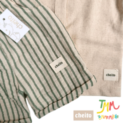 Conjunto Camisa Camel y Short Verde Lino - Cheito - Imagen 6