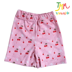 Conjunto Cerecitas Rosa - Chaleco, Body y Short - Imagen 4