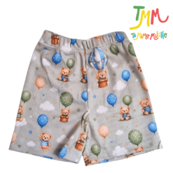 Conjunto Ositos Verde - Chaleco, Body y Short - Imagen 4