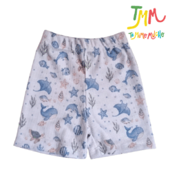 Conjunto Mar Celeste - Chaleco, Body y Short - Imagen 4