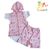 Conjunto Sandia Rosa - Chaleco, Body y Short