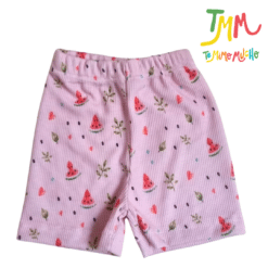 Conjunto Sandia Rosa - Chaleco, Body y Short - Imagen 4