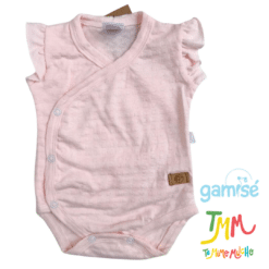 Body Manga Corta Liso GAMISE Rosa