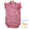 Body Manga Corta Liso GAMISE Rosa Oscuro