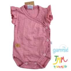 Body Manga Corta Liso GAMISE Rosa Oscuro