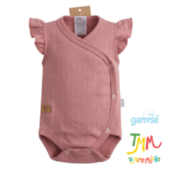Body Manga Corta Liso GAMISE Rosa Oscuro
