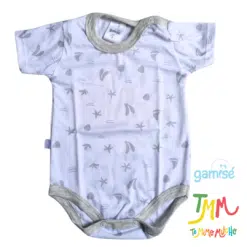 Body Manga Corta Mar GAMISE Melange Cuello Redondo - Imagen 2