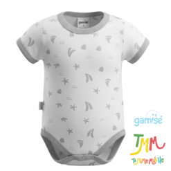 Body Manga Corta Mar GAMISE Melange Cuello Redondo