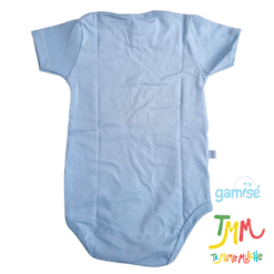 Body Manga Corta Liso GAMISE Celeste - Imagen 3