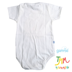 Body Manga Corta Liso GAMISE Crudo - Imagen 3