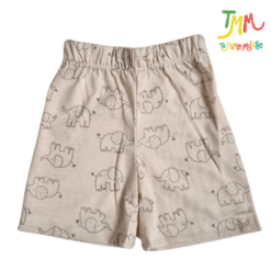 Conjunto Remera y Short Elefantes Beige - Imagen 3