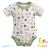 Body Manga Corta Leon GAMISE Verde  Cuello Redondo