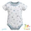 Body Manga Corta Leon GAMISE Celeste Cuello Redondo