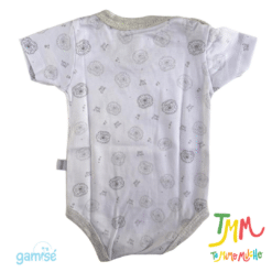 Body Manga Corta Leon GAMISE Melange Cuello Redondo - Imagen 2