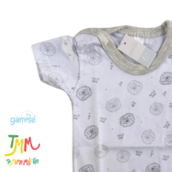 Body Manga Corta Leon GAMISE Melange Cuello Redondo - Imagen 5