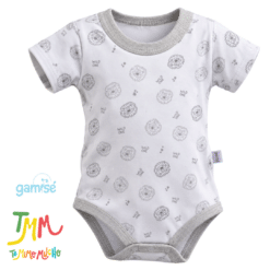 Body Manga Corta Leon GAMISE Melange Cuello Redondo
