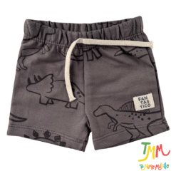 Conjunto remera y short Dino Melange y Gris - Big Bay - Imagen 3